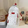 Mochila Escolar Fresca y Sencilla Estilo Coreano, Mochila Versátil Linda con Estampado de Estrellas Estilo Japonés de Princesa para Clases de Secundaria y Preparatoria