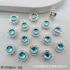 Girasol Caja Mágica Redonda Pequeña Anillo de Cuentas Separador Multi-Paso de Ocho Agujeros Pulsera de Cuentas DIY Collar Accesorios de Aleación