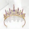 Acessórios de Cabeça Coroa de Cristal de Princesa Infantil Faixa de Cabeça de Aniversário para Meninas Acessórios para Vestido de Performance Passarela Coroa de Alta Qualidade Acessórios de Cabelo