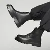 [Personalizado] Botas Martin Otoño e Invierno 2024 para Hombre Botas Cortas Atractivas Estilo Británico Puntera Redonda Moda Botas de Cuero de Media Caña 12512-H