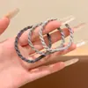 Elástico cuadrado elegante y simple para el cabello para mujer, cuerda para el cabello duradera para hacer coletas, banda elástica para el cabello de alta elasticidad