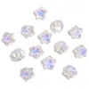 Nuevas Abalorios Espaciadores de Aleación de Cinco Puntas de Diamante de 12 mm con Cuatro Vías para Cadena de Teléfono Móvil DIY, Collar, Accesorios de Joyería