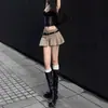 Botas vaqueras western marrones para mujer, botas largas hasta la rodilla con hebilla de cinturón metálica, tacón grueso, suela gruesa, botas de montar de tubo alto