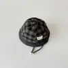 Sombrero de Bebé Qiunan Otoño Invierno Niños Niñas Sombrero de Pescador Cuadros Cálido a Prueba de Viento para Bebé