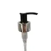 Bomba de loção de alumínio galvanizado 28/410 com interruptor esquerdo-direito, material PP, cabeça de bomba de pressão para gel de banho/detergente