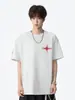 Camiseta de Manga Corta Estilo Americano con Estampado de Polaris para Hombre 2026 Nueva Tendencia de Verano Marca High Street Holgada Versátil Camiseta de Media Manga