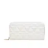 Porta-moedas Texturizado PU Transfronteiriço, Carteira Simples, Moderna e Portátil, Nicho de Grande Capacidade, Bolsa de Mão com Zíper e Múltiplos Porta-Cartões