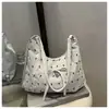 2025 Verano Lunares Nuevo Estilo Coreano Simple Casual Estilo Occidental Moderno Bolso de Hombro Único para Mujer