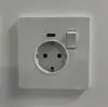 Painel de interruptores para comércio exterior, tomada elétrica, painel embutido tipo 86, interruptor de parede britânico de cinco furos, tomada USB.