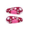 Amazon transfronterizo mini pinza BB para niños clip de tela con forma de gota de agua pinza lateral para flequillo estampado pinza para el pelo de niños pasador 3629