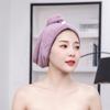 Gorro para Secar el Cabello de Mujer Gorro Absorbente para Ducha Venta al por Mayor Suave y Lindo Terciopelo de Coral Toalla para Champú y Secar el Cabello Gorro de Ducha para Mujer Listo para Entrega