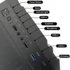 Gabinete Gamer Atx 3.0 USB Painel Lateral de Vidro Temperado Gabinete de Desktop Chassi Gamer