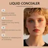 Corrector Líquido de Larga Duración Zephoco Color Trigo Líquido Hidratante y Ligero para Modificar Maquillaje Natural Tridimensional