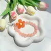 Cadena para Teléfono Móvil de Color Caramelo Acrílico con Cuentas Cuerda Anti-Pérdida para Teléfono Móvil Colgante Cubierta Protectora Bolso Colgante Simple de Moda