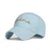 Novo Boné de Beisebol Estilo Coreano Chapéu de Sol Chapéu com Letra Bordada Aba Chapéu Masculino e Feminino Primavera e Outono Casual Versátil Proteção Solar Chapéu de Sol