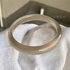 Pulseira de Calcedônia Dourada Champagne Tipo Gelo de Alta Qualidade, Pulseira de Jade Dourada Transparente Tipo Gelo para Mulheres, Design Moderno Minimalista