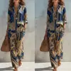 Novo conjunto de camisa estampada de manga comprida e calça pantalona para mulheres, estilo europeu e americano, conjunto casual fashion de duas peças