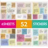 42 Piezas de Pegatinas Retro con Patrones Artísticos, Graffiti Impermeable, Adecuadas para Maletas, Cuadernos y Diarios, Al Por Mayor