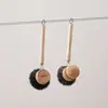 Escova de panela natural com cabo longo, escova de limpeza de cozinha com cabeça substituível, cerdas macias e duras, palma de coco, sisal, crina de cavalo escova para panela antiaderente