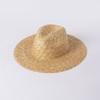 Sombrero de Sol de Paja de Verano para Combinar con Todo Casual Ala Ancha Desnudo Tejido a Mano Sombrero de Paja Sombrero de Playa Protector Solar para Mujer