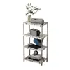 Estante Pequena de Luxo Leve, Armário Estreito para Uso Doméstico na Varanda, Rack de Armazenamento Simples de Madeira Maciça de Chão, Armário de Armazenamento de Parede ao Lado da Cama