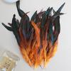 En stock, 50 plumas de pollo moradas naturales de 6-8 pulgadas, accesorios hechos a mano para bricolaje, accesorios de tiro, accesorios de ropa