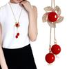 Venta al por mayor de fábrica cadena larga para suéter accesorios para puestos accesorios para tiendas de ropa colgante colgante de collar de alta calidad
