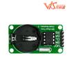 Módulo de reloj en tiempo real DS1302 con batería CR2032, módulo de componente electrónico, placa verde cuando está apagado