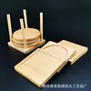 Bandeja de posavasos de madera Posavasos Portavasos Redondo Cuadrado Nogal Negro Haya Posavasos de té Posavasos de madera maciza tallada Tallado
