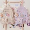 Mochila de Estilo Ins de Gran Capacidad para Estudiantes de Secundaria, Mochila de Dibujos Animados Estilo Coreano Harajuku ulzzang para Estudiantes de Secundaria