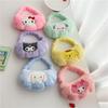 Nuevo bolso de peluche lindo niña caricatura bolsa de almacenamiento portátil hombro axila bolsa moda bolso de Invierno moda