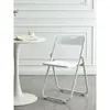 Silla Plegable para el Hogar Silla Blanca para Computadora Silla de Entrenamiento Silla para Eventos y Conferencias Silla de Comedor Silla de Oficina Silla de Plástico Respaldo de Silla