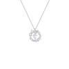 BaObAo Design Original Prata Esterlina Rosa Zodíaco Cobra Granada Colar Feminino Estilo Francês Luxo Leve Sensação de Alto Padrão