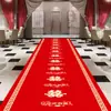 Alfombra Roja Gruesa Desechable Roja Grande para Sala de Estar Boda Carácter Xi No Tejida Alfombra de Boda Dormitorio