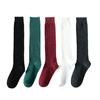 Calcetines de pantorrilla de otoño e invierno de algodón de color sólido, calcetines coreanos ajustados con talón, calcetines de presión de moda para niños, venta al por mayor de fábrica