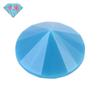Gema Huagang turquesa azul nano pedra solta broca redonda pequena com fundo pontiagudo resistente a alta temperatura sem descoloração gema artificial