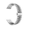 Pulseira de Relógio de Metal Sólido com Cinco Fileiras de Elos Fivela Borboleta Adequada para Relógio Huawei de Aço Inoxidável 22mm