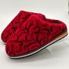 Pantuflas de Tela Hechas a Mano Pantuflas de Algodón Zapatos de Luna de Tacón de Bolsa para Mujer Otoño e Invierno Maternas Suela Gruesa Edad Media y Avanzada Forradas de Vellón Antideslizantes Resistentes al Desgaste