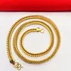 Suministro de Exportación Transfronteriza Joyería para Hombre Aleación Chapada en Oro Collar para Hombre Nuevo Collar de Oro Imitación 18K Fábrica
