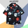 Camisa de Manga Corta Estampada Hawaiana para Hombre Verano Viajes Vacaciones en la Costa Playa Camisa de Hombre Holgada Fantasía Top
