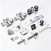 Accesorios de rueda colgante para puerta plegable de acero inoxidable, polea para puerta corrediza, rueda colgante para puerta de empujar y tirar, bisagra cruzada, rueda colgante plegable, rueda para puerta corrediza