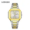 Nuevo reloj para hombre Longbo, reloj de pulsera de moda de negocios para hombre, venta directa de fábrica TK 83872 Longbo