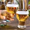 Taza de Cerveza Gruesa Creativa al por Mayor de 450 ml, Taza de Vidrio Más Vendida Transfronteriza, Taza para Bebidas, Taza de Jugo de Panza Grande