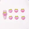 Serie de frutas de dibujos animados accesorios para decoración de uñas resina DIY piezas pequeñas sandía cereza fresa pendientes pasador accesorios de decoración