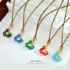 Colgante Tangma Arena Goteante Oro Esmalte Azul Cobre Chapado en Oro Estilo Chino Nuevo Moda Versátil Lujo Ligero Colgante