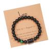 Pulseira Transfronteiriça Hot Sale 12 Constelações para Homens e Mulheres Pulseira de Contas de Pedra Ágata Pulseira para Casal Contas Elásticas Pulseira de Casal