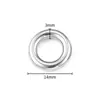 Anillo sin costuras de acero inoxidable que no se decolora joya conector de anillo único accesorios para joyería DIY anillo de conexión para collar pulsera