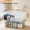 Caja de almacenamiento transparente BNBST con tapa, para organizar mascarillas faciales y productos de cuidado de la piel, organizador de cosméticos de escritorio, caja de almacenamiento a prueba de polvo