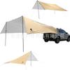 Toldo Traseiro de Carro 20 m² Acampamento ao Ar Livre Tenda de Sombreamento para Várias Pessoas Lona de Sombreamento à Prova de Chuva Toldo em Forma de Borboleta Venda por Atacado Transfronteiriço
