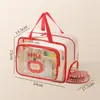 Bolsa de Natación Personalizada de Gran Capacidad, Separación Seco/Húmedo, Neceser y Bolsa de Maquillaje, Almacenamiento de Trajes de Baño Deportivos, Bolsa de Baño, Dibujos Animados de Doble Capa
